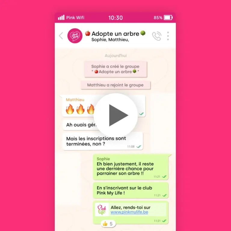 Concevoir une vidéo pour inciter à s’inscrire à une expérience de visite dans les vergers Pink Lady